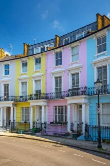 Terraced Houses Gallery: UK, England, London, Camden, Primrose Hill, Chalcot Crescent