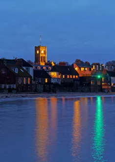UK, Scotland, East Lothian, North Berwick, Townscape at dusk UK, Scotland, East Lothian, North Berwick, Townscape at dusk