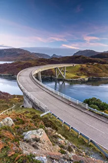 UK, Scotland, Highland, Sutherland, Loch a' Chairn Bhain, Kylesku, Kylesku Bridge UK, Scotland, Highland, Sutherland, Loch a' Chairn Bhain, Kylesku, Kylesku Bridge