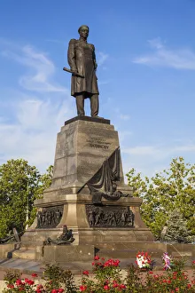 Ukraine, Crimea, Sevastopol, Nakhimov square, Admiral Nakhimov monument Ukraine, Crimea, Sevastopol, Nakhimov square, Admiral Nakhimov monument