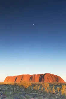 Uluru (UNESCO World Heritage Site) at dawn, Uluru-Kata Tjuta National Park, Northern Uluru (UNESCO World Heritage Site) at dawn, Uluru-Kata Tjuta National Park, Northern