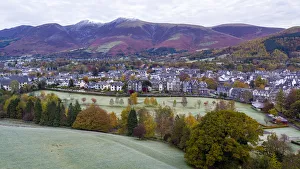 United Kingdom, England, Cumbria, Lake District National Park, Keswick and Skiddaw beyond United Kingdom, England, Cumbria, Lake District National Park, Keswick and Skiddaw beyond
