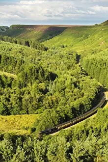 Images Dated 8th September 2013: United Kingdom, England, North Yorkshire, Levisham. The steam train 61002, Impala