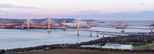 United Kingdom, Scotland, Lothian, rail and road bridges over the Firth of Forth United Kingdom, Scotland, Lothian, rail and road bridges over the Firth of Forth