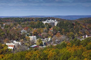 Images Dated 16th January 2013: USA, Arkansas, Eureka Springs, Crescent Spring Hotel, elevated view