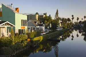 USA, California, Los Angeles, Venice, homes along Venice canals USA, California, Los Angeles, Venice, homes along Venice canals