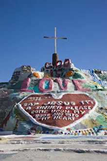 USA, California, Niland, Salvation Mountain, religious art project USA, California, Niland, Salvation Mountain, religious art project