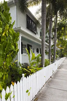 USA, Florida, Florida Keys, Key West, Truman Annex, house detail USA, Florida, Florida Keys, Key West, Truman Annex, house detail