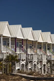 USA, Florida, Florida Panhandle, St. George Island, beachfront houses USA, Florida, Florida Panhandle, St. George Island, beachfront houses