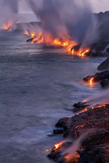 USA, Hawaii, Big Island, Puu Oo Volcano USA, Hawaii, Big Island, Puu Oo Volcano