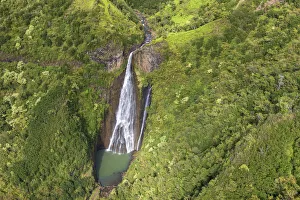 USA, Hawaii, Kauai, Manawaiopuna Falls, film location Jurassic Park USA, Hawaii, Kauai, Manawaiopuna Falls, film location Jurassic Park