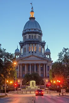 USA, Illinois, Midwest, Springfield, State capitol USA, Illinois, Midwest, Springfield, State capitol