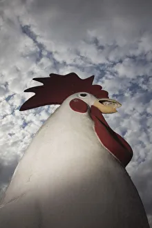 USA, Louisiana, Cajun Country, Vidrine, giant concrete rooster USA, Louisiana, Cajun Country, Vidrine, giant concrete rooster