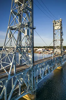 USA, Maine, Bath, the old Route One bridge USA, Maine, Bath, the old Route One bridge