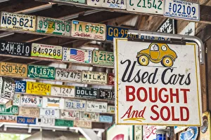 USA, Maine, Wells, antique license plates USA, Maine, Wells, antique license plates