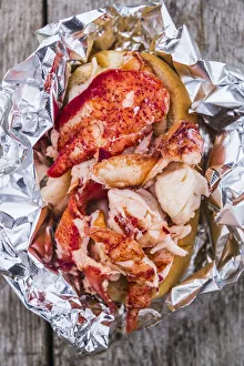 USA, Maine, Wiscasset, New England lobster roll USA, Maine, Wiscasset, New England lobster roll
