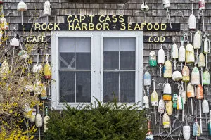 Buoys Gallery: USA, Massachusetts, Cape Cod, Rock Harbor, lobster shack