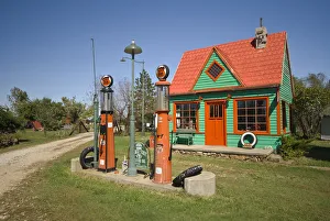 USA, Missouri, Route 66, near Carthage, Red Oak II, Rescued Route 66 artifacts USA, Missouri, Route 66, near Carthage, Red Oak II, Rescued Route 66 artifacts