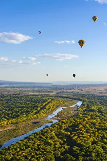 USA, New Mexico, Albuquerque, Rio Grande, Albuquerque International Balloon Fiesta USA, New Mexico, Albuquerque, Rio Grande, Albuquerque International Balloon Fiesta