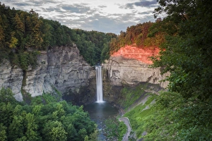 USA, New York, Finger Lakes Region, Ithaca-Ulysees, Taughannock Falls, summer USA, New York, Finger Lakes Region, Ithaca-Ulysees, Taughannock Falls, summer