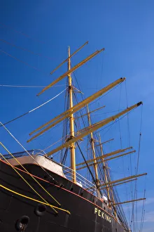 USA, New York, Manhattan, South Street Seaport, the Peking, a four-masted barque USA, New York, Manhattan, South Street Seaport, the Peking, a four-masted barque
