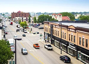 USA, North Dakota, Bismarck, Capital City, Main Avenue, Downtown USA, North Dakota, Bismarck, Capital City, Main Avenue, Downtown