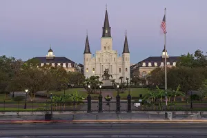 USA, South, Louisiana, New Orleans, Jackson Square, St.Louis Cathedral USA, South, Louisiana, New Orleans, Jackson Square, St.Louis Cathedral