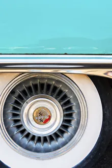 USA, Tennessee, Memphis, Graceland, Cadillac wheel at the museum USA, Tennessee, Memphis, Graceland, Cadillac wheel at the museum