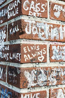 USA, Tennessee, Memphis, Gracelannd, Messages of love on thre walls USA, Tennessee, Memphis, Gracelannd, Messages of love on thre walls