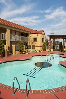 USA, Tennessee, Memphis, Guitar shaped pool USA, Tennessee, Memphis, Guitar shaped pool