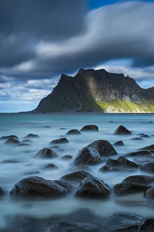 Uttakleiv Beach, Vestagoy, Lofoten Islands, Norway Uttakleiv Beach, Vestagoy, Lofoten Islands, Norway