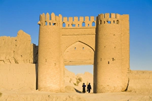 Uzbekistan, Bukhara, Shaybanid City walls, Recronstructed gate Uzbekistan, Bukhara, Shaybanid City walls, Recronstructed gate