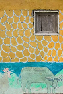 Vanuatu, Tanna Island Lenakel, Waterfront wall detail Vanuatu, Tanna Island Lenakel, Waterfront wall detail