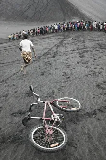 Vanuatu, Tanna Island, Mt. Yasur Volcano, Moto Cross Race on the Volcano Ash Plain Vanuatu, Tanna Island, Mt. Yasur Volcano, Moto Cross Race on the Volcano Ash Plain