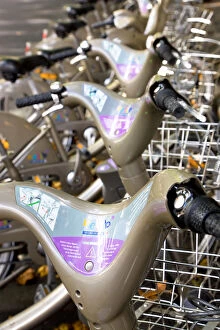 Velib bicycle rental scheme, bicycle hire scheme available throughout the Paris