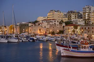 Venetian Harbor in Heraklion, Crete, Greece, Europe Venetian Harbor in Heraklion, Crete, Greece, Europe