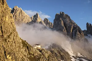 Veneto, Fonda Savio hutte at Cadini on Misurina mountain, Italy Veneto, Fonda Savio hutte at Cadini on Misurina mountain, Italy