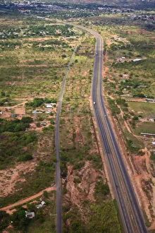 Venezuela, Aerial view of Ciudad Bolivar to Canaima highway Venezuela, Aerial view of Ciudad Bolivar to Canaima highway