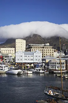 Victoria and Alfred Waterfront with Table Mountain in background, Cape Town, Western Cape Victoria and Alfred Waterfront with Table Mountain in background, Cape Town, Western Cape