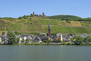 View at Alken with Thurant castle, Mosel Valley, Rhineland-Palatinate, Germany View at Alken with Thurant castle, Mosel Valley, Rhineland-Palatinate, Germany