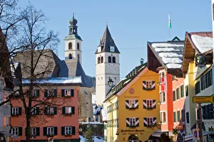 View of the alpin town of Kitzbuhel, Austria View of the alpin town of Kitzbuhel, Austria