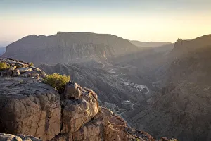 The view from the Anantara al Jabal al Akhdar resort, Jebel Akhdar, Al Hajar Mountains The view from the Anantara al Jabal al Akhdar resort, Jebel Akhdar, Al Hajar Mountains