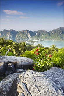 View of Ao Ton Sai and Ao Lo Dalam beaches, Ko Phi Phi Don, Thailand View of Ao Ton Sai and Ao Lo Dalam beaches, Ko Phi Phi Don, Thailand
