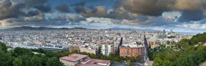 Images Dated 28th September 2010: View over Barcelona city centre from Montjuic, Barcelona, Spain