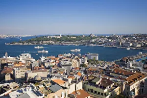 View of Bosphorus from Galata Tower, Istanbul, Turkey View of Bosphorus from Galata Tower, Istanbul, Turkey