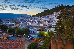View over Chefchaouen, Morocco, North Africa View over Chefchaouen, Morocco, North Africa
