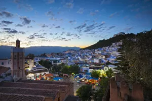Images Dated 24th December 2013: View over Chefchaouen, Morocco, North Africa