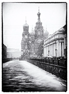 View towards Church of our Saviour on the spilled blood, Saint Petersburg, Russia View towards Church of our Saviour on the spilled blood, Saint Petersburg, Russia