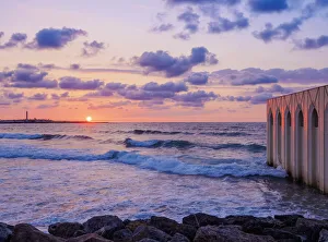 View towards El Hank Lighthouse Print, Casablanca Sunset