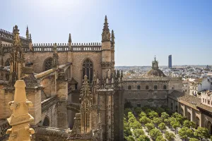 View from the Giralda tower of the Cathedral over Sevilla, UNESCO World Heritage Site View from the Giralda tower of the Cathedral over Sevilla, UNESCO World Heritage Site